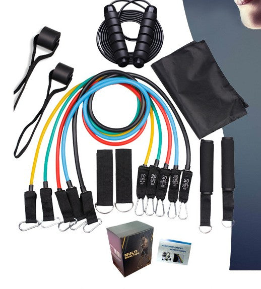 Resistance Bands Set Exercise Bands with Door Anchor Legs Ankle Straps for Resistance Training, Home Workouts