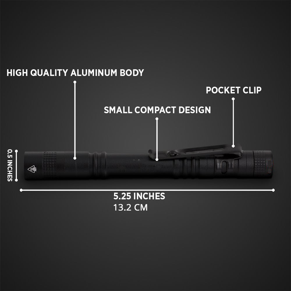 Mini LED flashlight Pen light Portable Torch 1 Switch Mode led flashlight for Camping Hiking