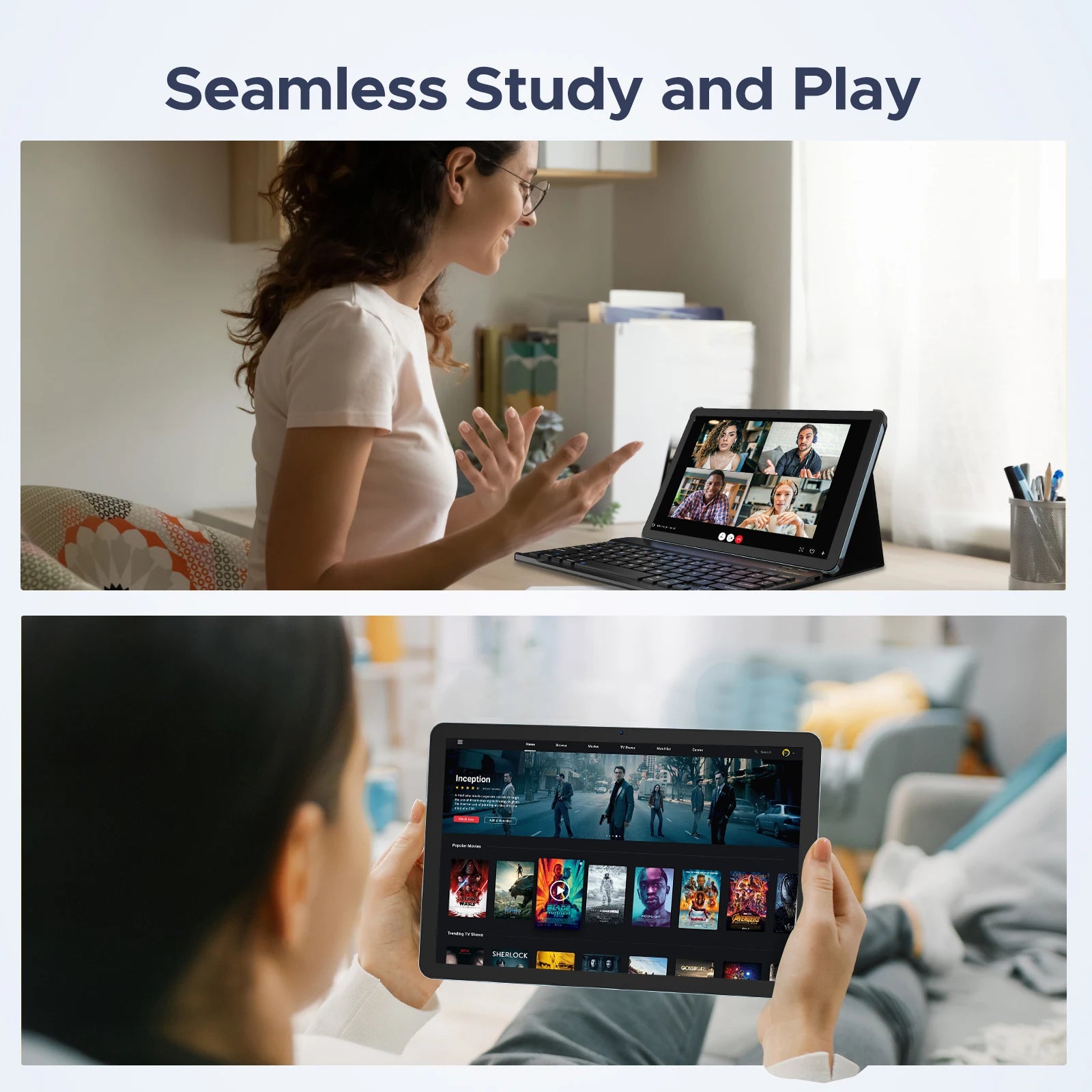 P10 Pro Android 16 Tablets  2 in 1 Tablet PC 10'' 120Hz Display 48GB(8+40)+128GB