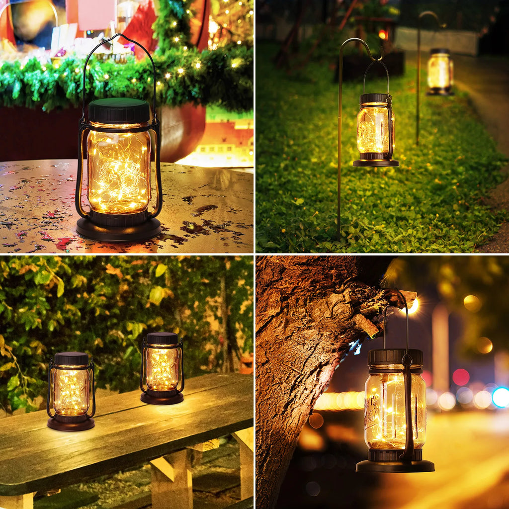 10'' Solar Powered Integrated LED Outdoor Lantern