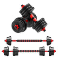 5-44lbs Adjustable Dumbbell to Barbell Set, Anti-Slip Grip, Versatile Home Gym Fitness, Strength Training,
