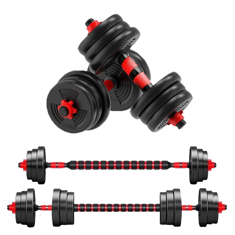 5-44lbs Adjustable Dumbbell to Barbell Set, Anti-Slip Grip, Versatile Home Gym Fitness, Strength Training,
