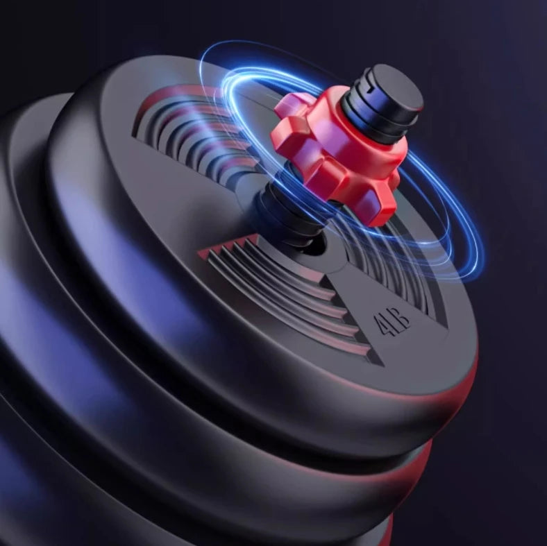 5-44lbs Adjustable Dumbbell to Barbell Set, Anti-Slip Grip, Versatile Home Gym Fitness, Strength Training,
