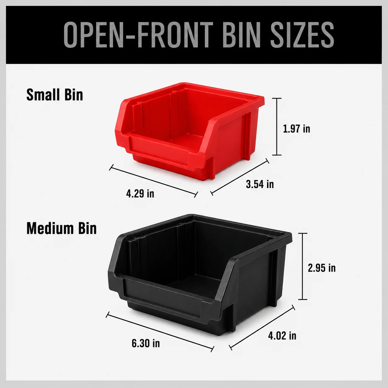 30-Bin Wall Mounted Small Parts Organizer, Garage Tool Storage Rack System with 2 Louvered Wall Panels, Stackable Plastic Bins for Screws, Nuts, Bolts, Nails