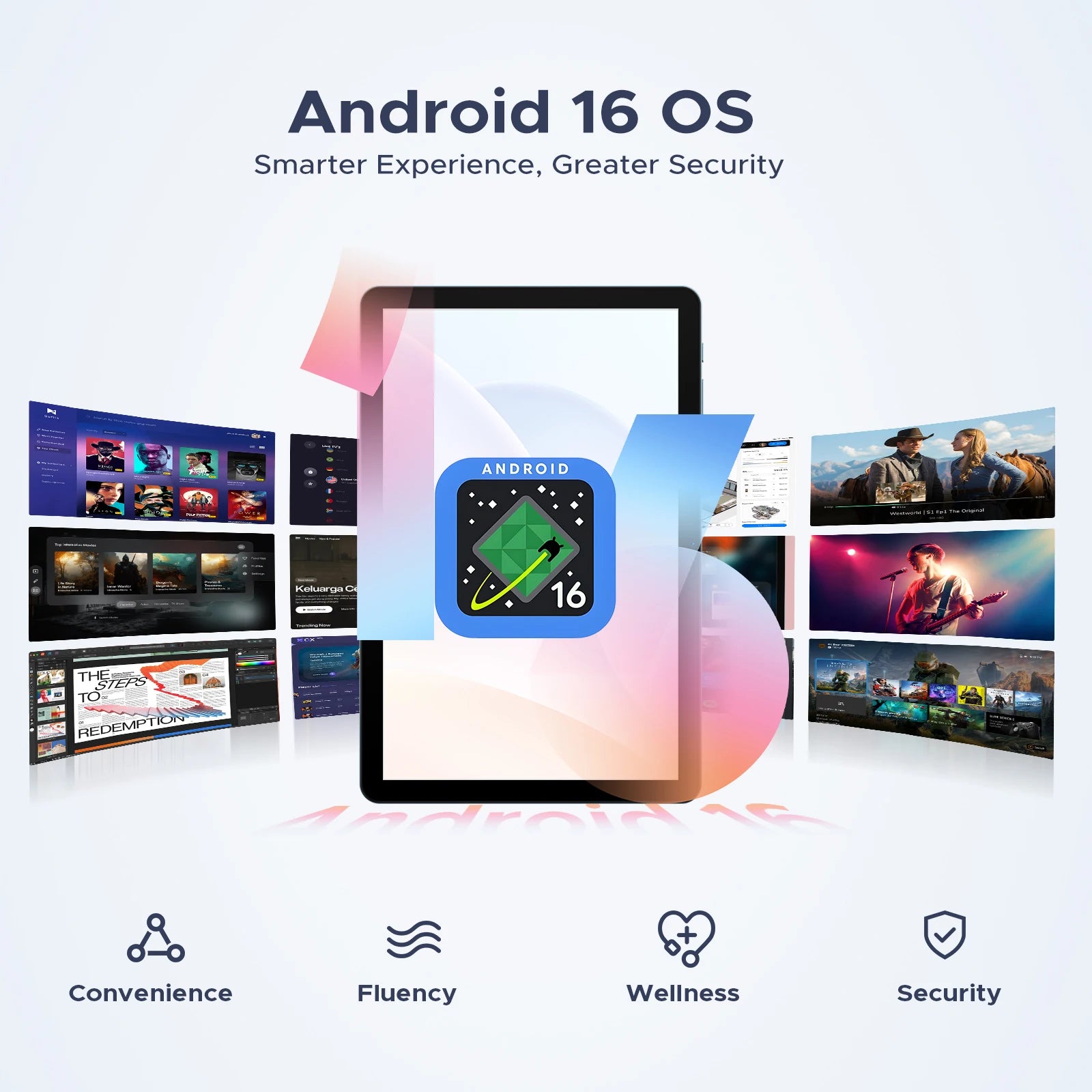 P10 Pro Android 16 Tablets  2 in 1 Tablet PC 10'' 120Hz Display 48GB(8+40)+128GB