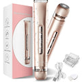 Bikini Trimmer for Women - 2 in 1 Electric Razors for Women - Dual Head Electric Shaver - IPX7 Waterproof Wet & Dry Use Body Hai