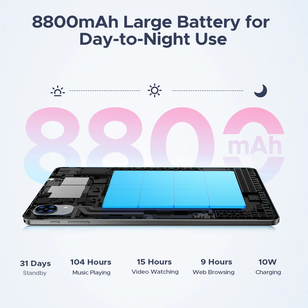 P10 Pro Android 16 Tablets  2 in 1 Tablet PC 10'' 120Hz Display 48GB(8+40)+128GB