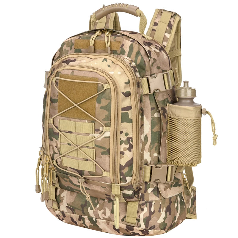 60L Military Tactical Backpack ,Army Rucksack, Outdoor Travel, Hiking , Rucksacks, Camping Hunting,