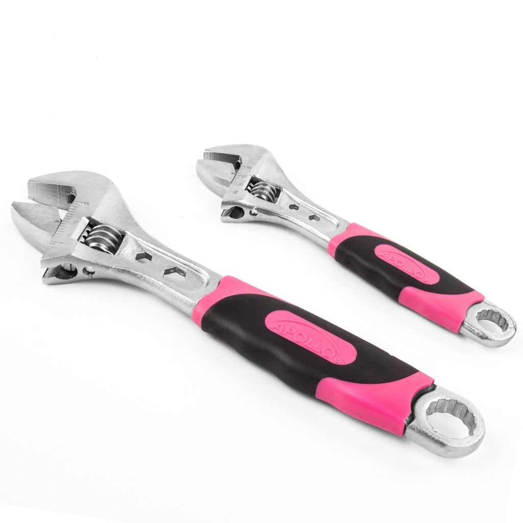 2 Adjustable Wrenches - Pink -