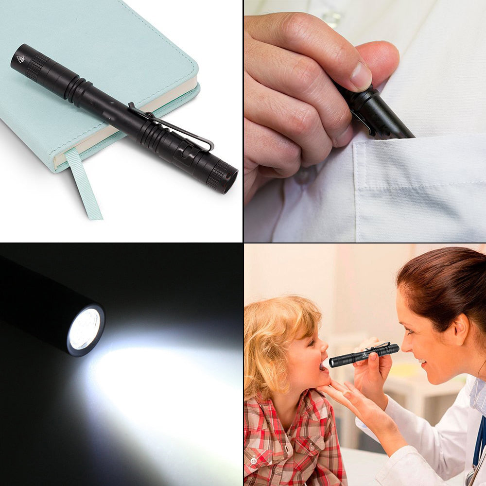 Mini LED flashlight Pen light Portable Torch 1 Switch Mode led flashlight for Camping Hiking