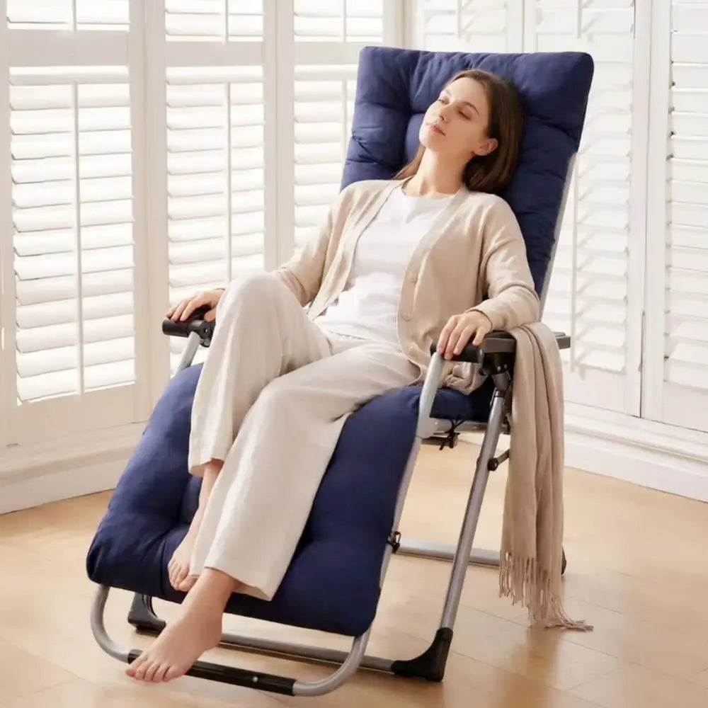 Patio Chaise Lounger Cushion， Rocking Chair Soa Cushion with 6 Ties， Thick Padded Swing Bench Cushion， Zero Gravity Chair Cushio