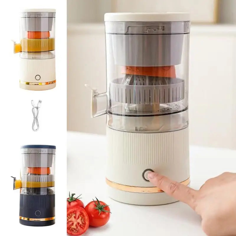 Electric Fruit Juicer Portable Single Auger Juicer Automatic Separation USB Charge Orange Lemon Fruit Vegetable Juice Extractor