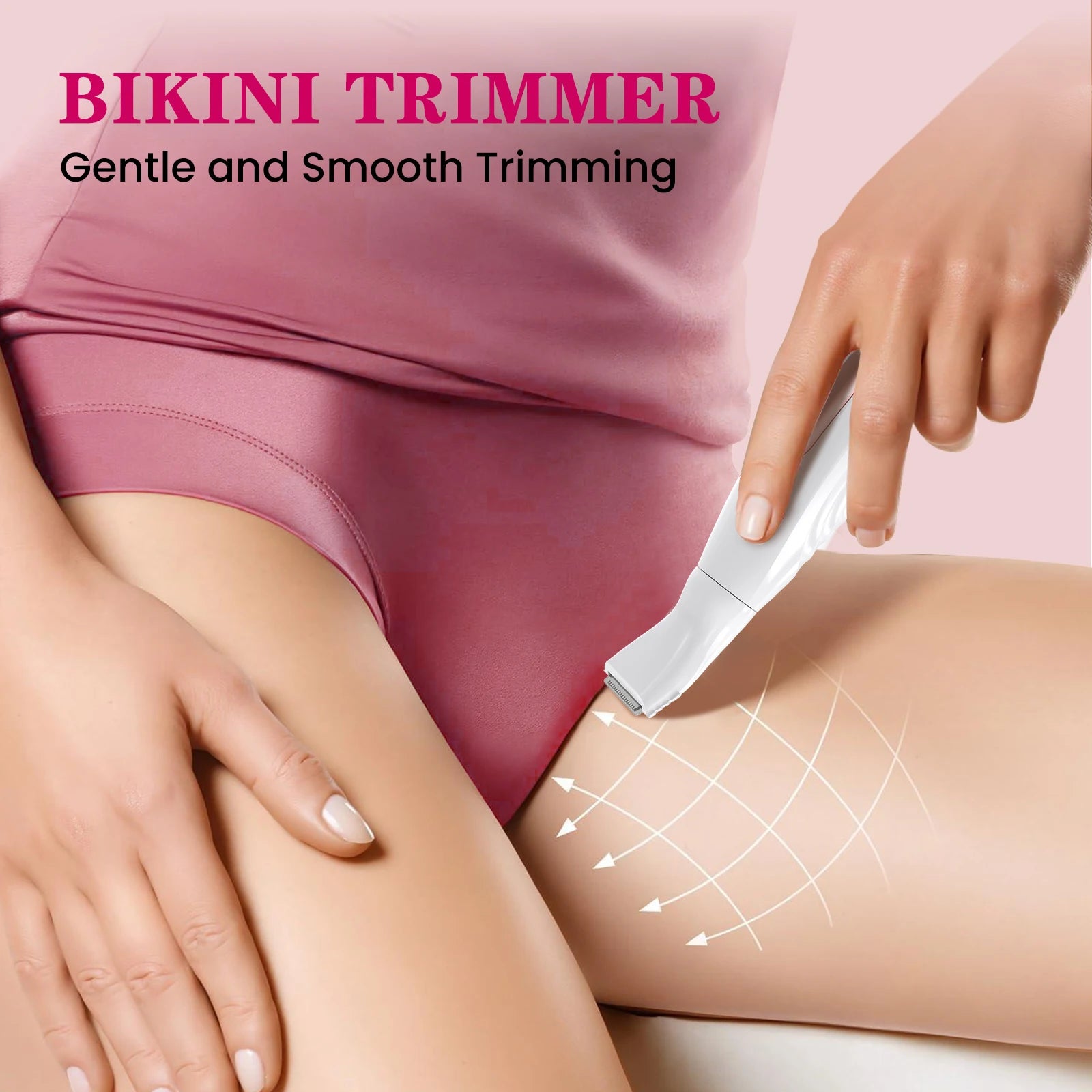 4-in-1 All-Purpose Groomer for Women Portable Facial Electric Shaver Painless Bikini Body hair Trimmer IPX6 Waterproof