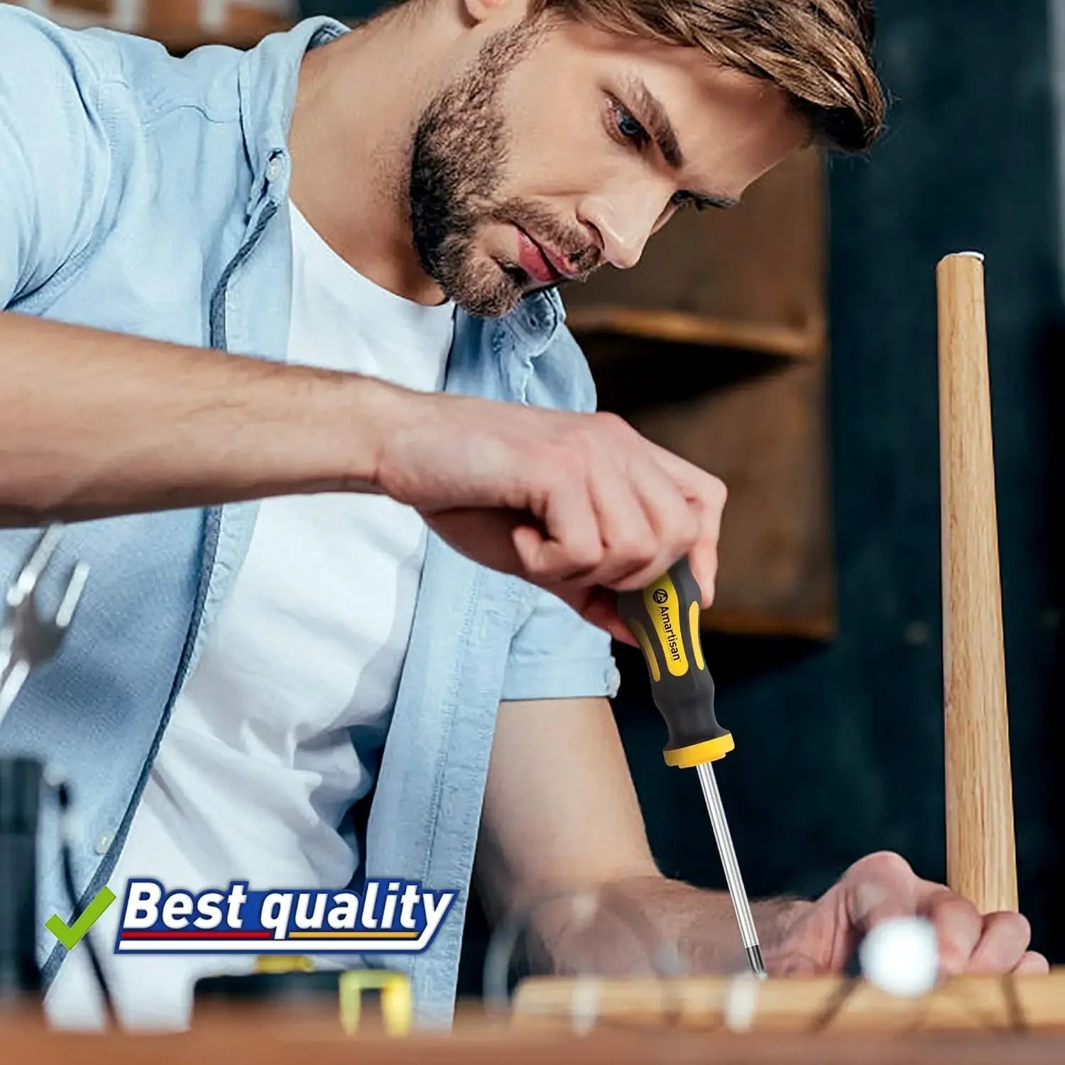 43Pcs Durable Magnetic Screwdriver Set with Case Slotted Phillips Hex Precision Tools for DIY