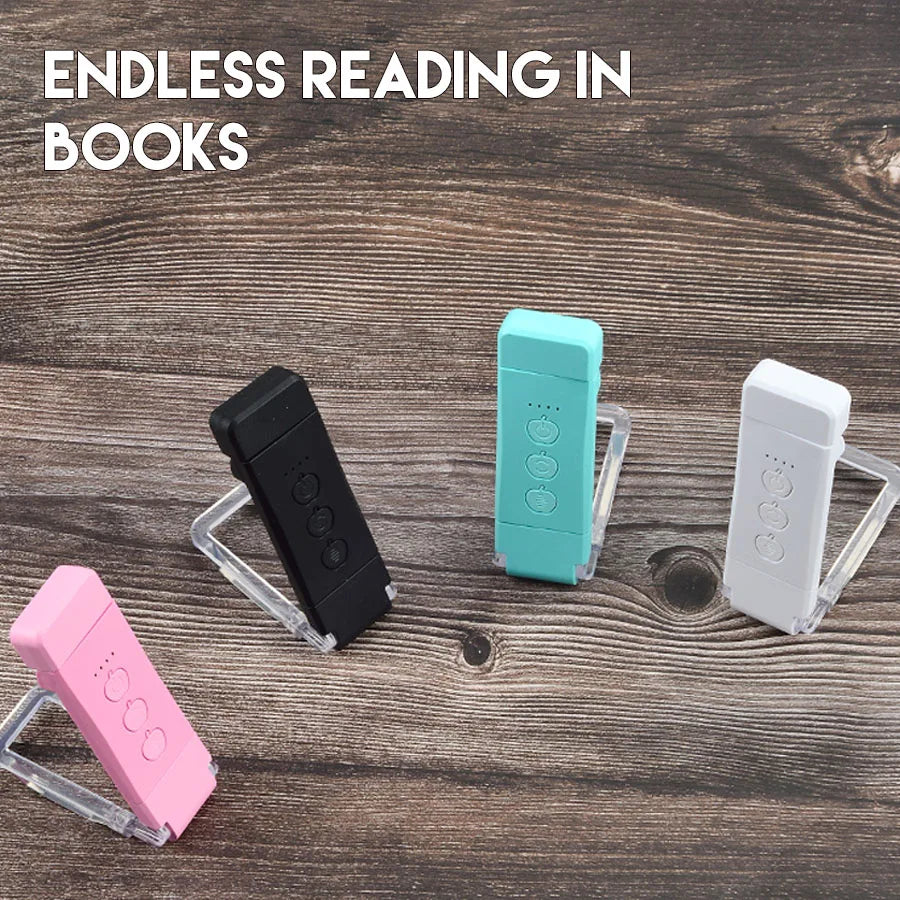Clip On Book Light Rechargeable,Reading Light,Adjustable Brightness Mini LED Bookmark Lamp,Portable Bedside Desk Lamp for Night