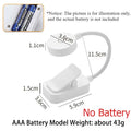 Mini LED Clip On Book Light, Eye Caring 3 Color Modes Portable Reading Lamp, Battery & USB Powered Bedside Night Light