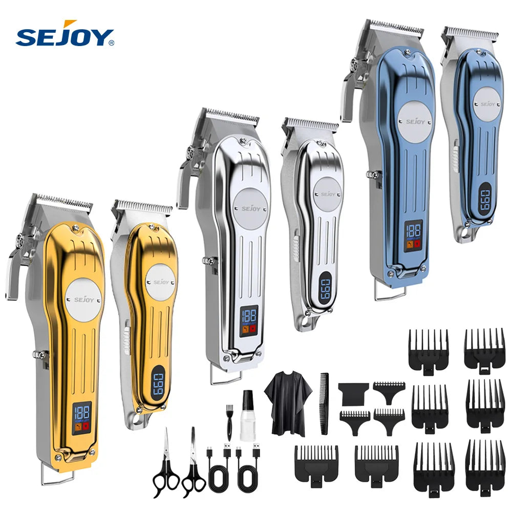 Professional Combo Kits Hair Clipper Electric Hair Trimmer Set For Men Rechargeable Cordless Trimmer
