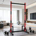 Multifunction Power Rack with Pull up Bar, Heavy Capacity 360kg, Height Adjustable Squat Stand Rack for Home Gym Equipment, Power Tower Pull Up Dip Station Training Fitness Equipment for Home Outdoor Muscles Trainer, Barbell
