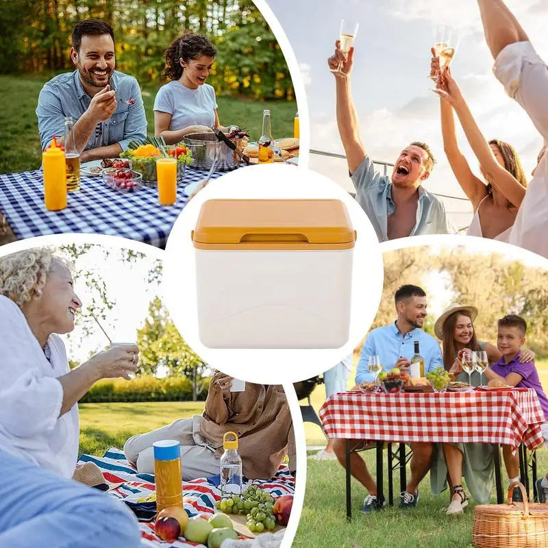 Insulated Cooler Box Waterproof Delivery Box Ice Pack Thermal Containers LeakProof Cooler Lunch Box 5L Ice Cooler Bag Picnic
