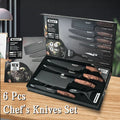 Kitchen Knife Set Stainless Steel Knife, 6-Piece, Essential Cooking Tools