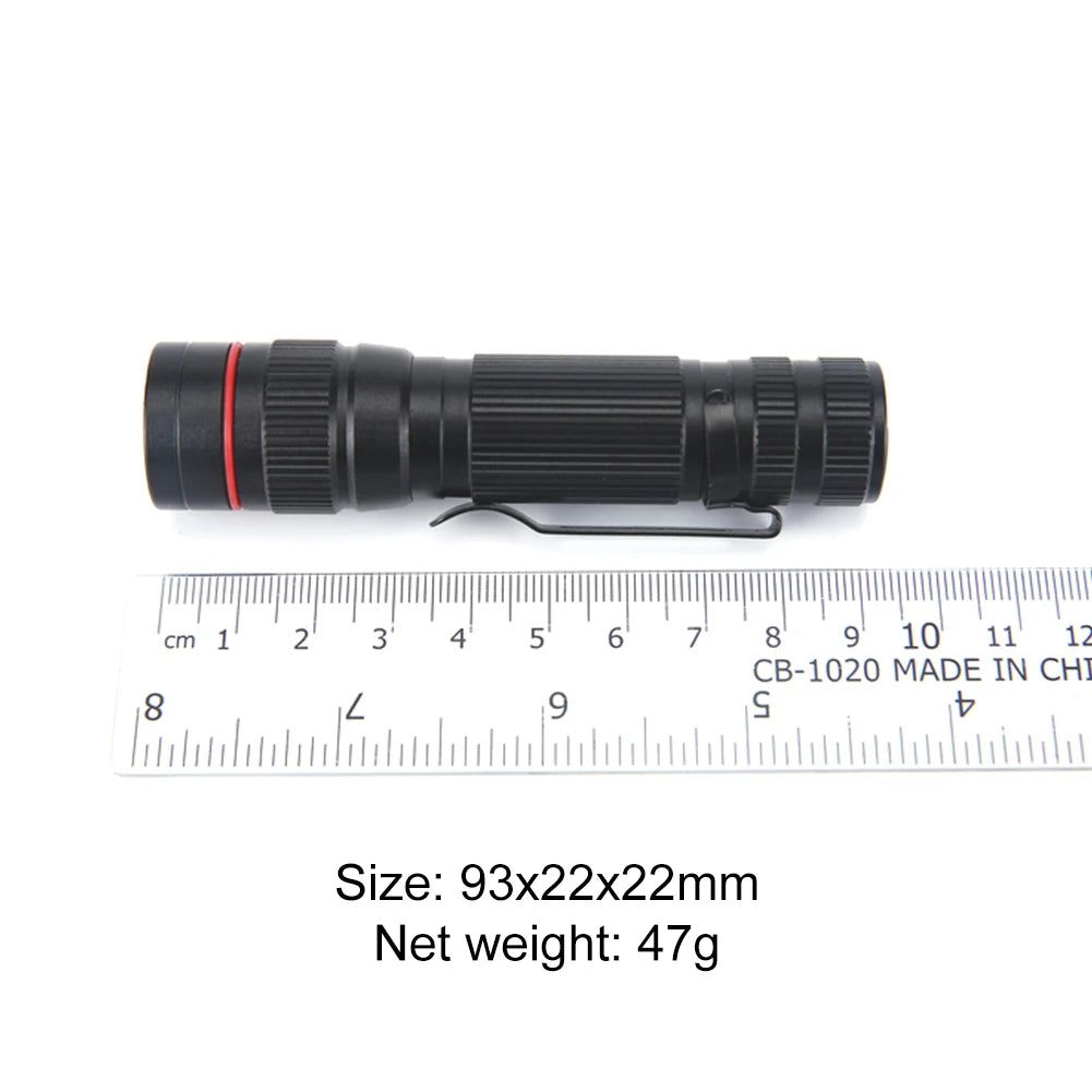 Emergency LED Flashlight Waterproof Portable Camping Flashlight 600mAh Mini Super Bright Light 300LM for Outdoor Hiking Fishing