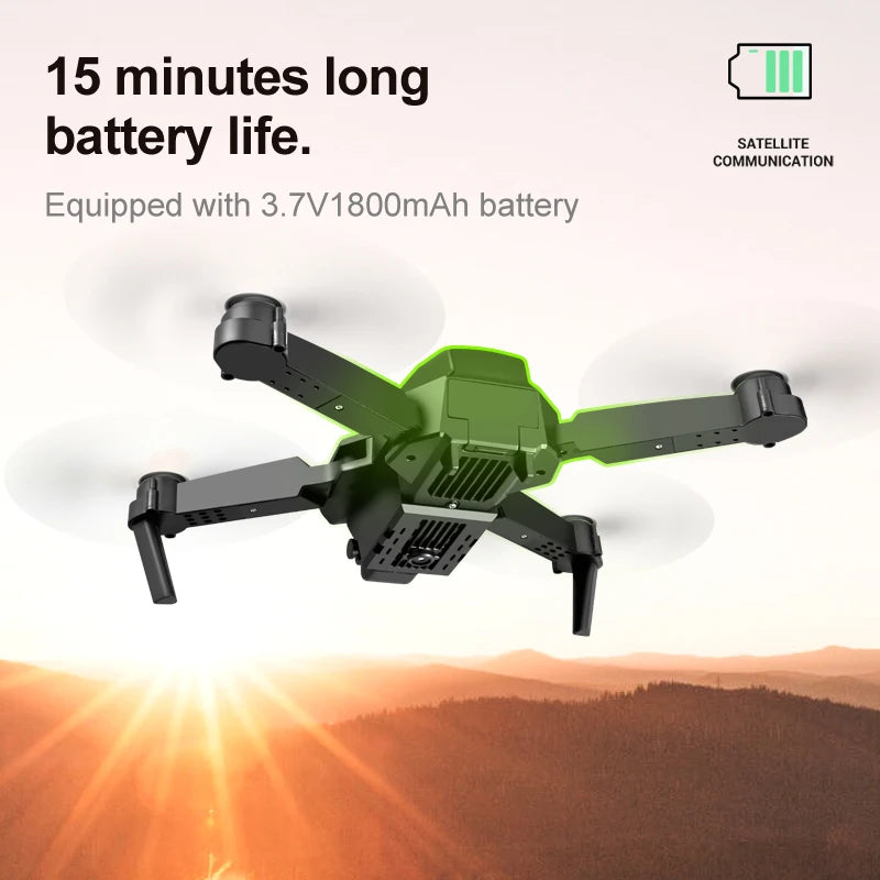 Brushless Motor Foldable Drone Optical Flow Drone 360° Rolling Trajectory Flight Headless Mode Speed Adjustment APP Control Drone