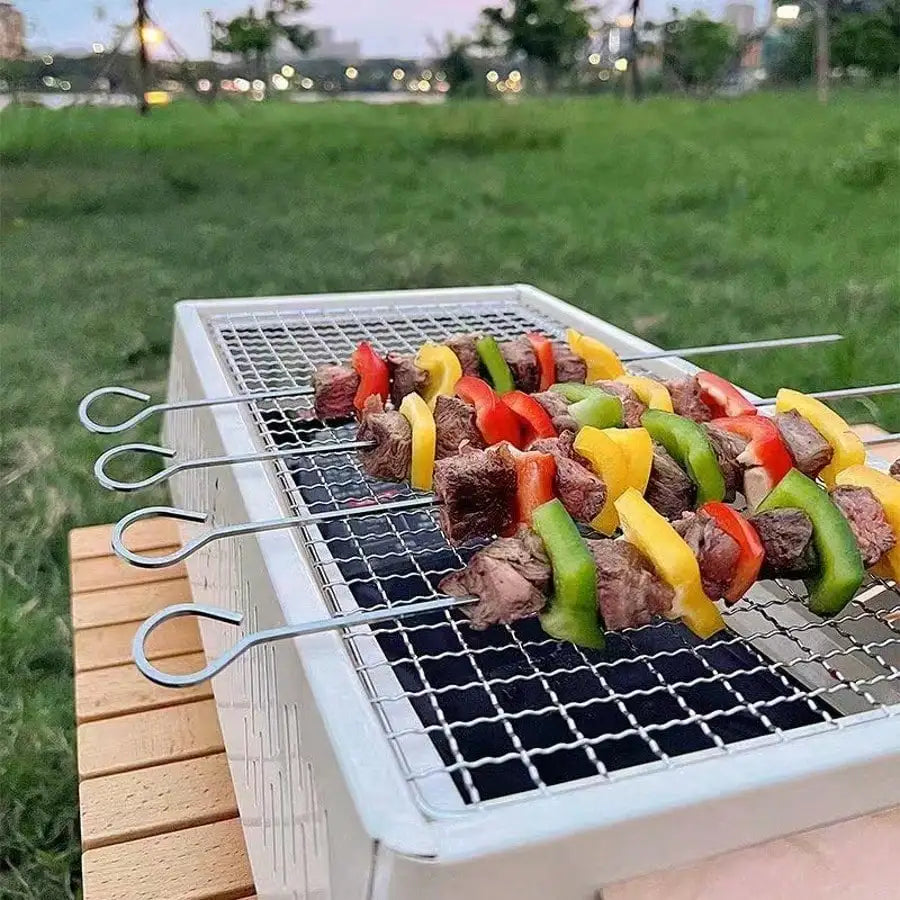 Multi Function Stainless Steel Grilling Tools Set Portable Camping BBQ Kit With Durable Waterproof Carry Case For Outdoor Backyard Barbecue Cooking