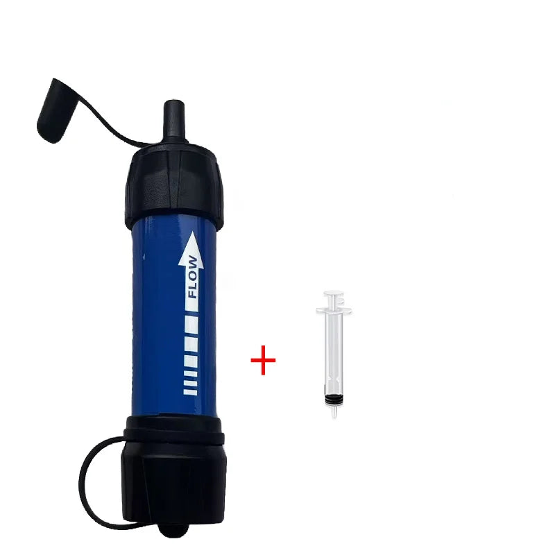 Emergency Survival & Camping Portable Water Filter - Emergency & Disaster Purifies Water Source On-The-Go