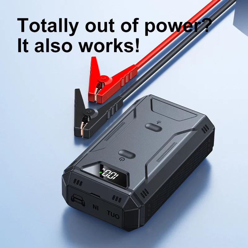 Car Battery Jump Starter Digital Display Portable Car Battery Booster Charger 26800mAh Power Bank Emergency