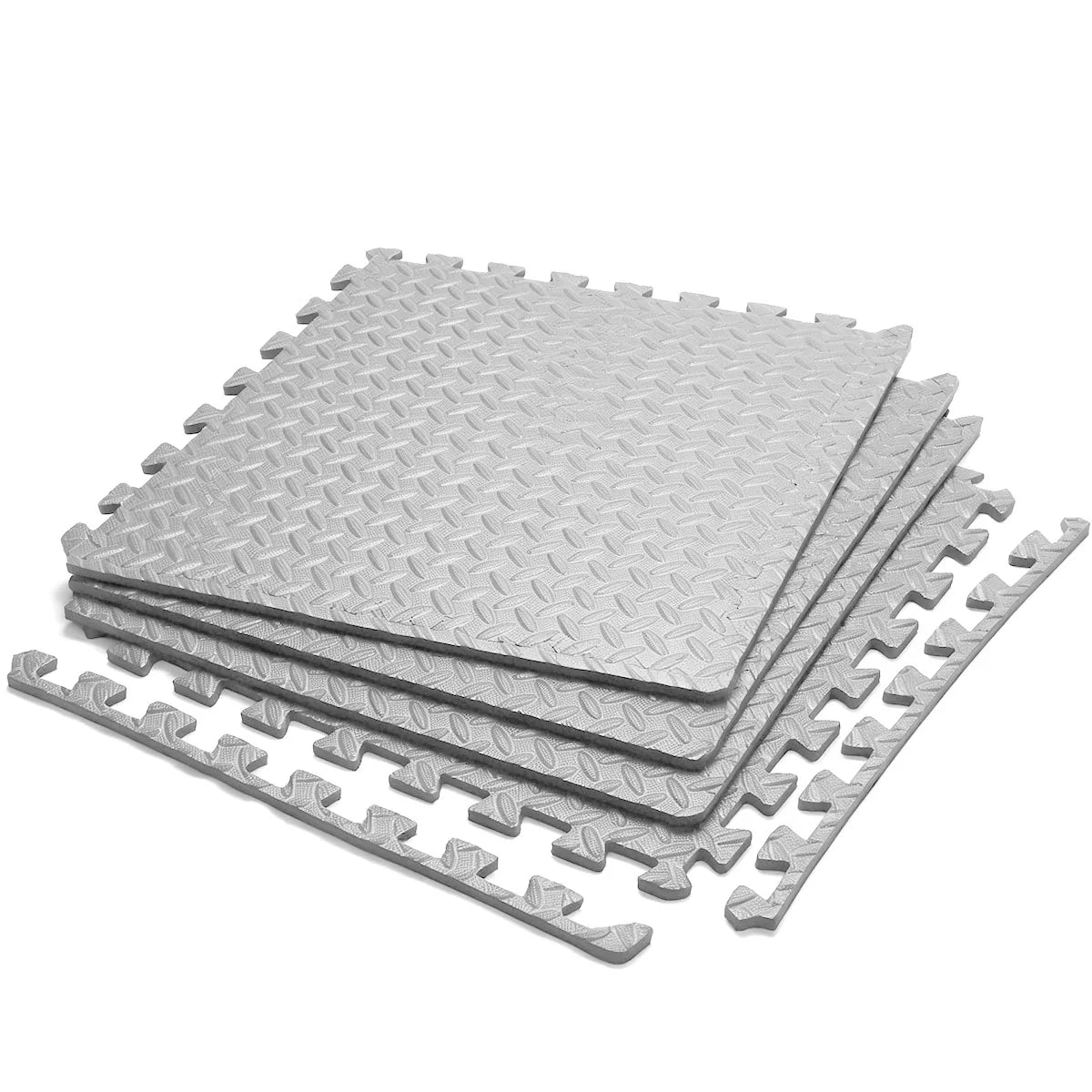 Puzzle Exercise Mat 0.4in, EVA Interlocking Foam Floor Tiles for Home Gym, Mat for Home Workout Equipment, 20in x 20 in-64sqft.