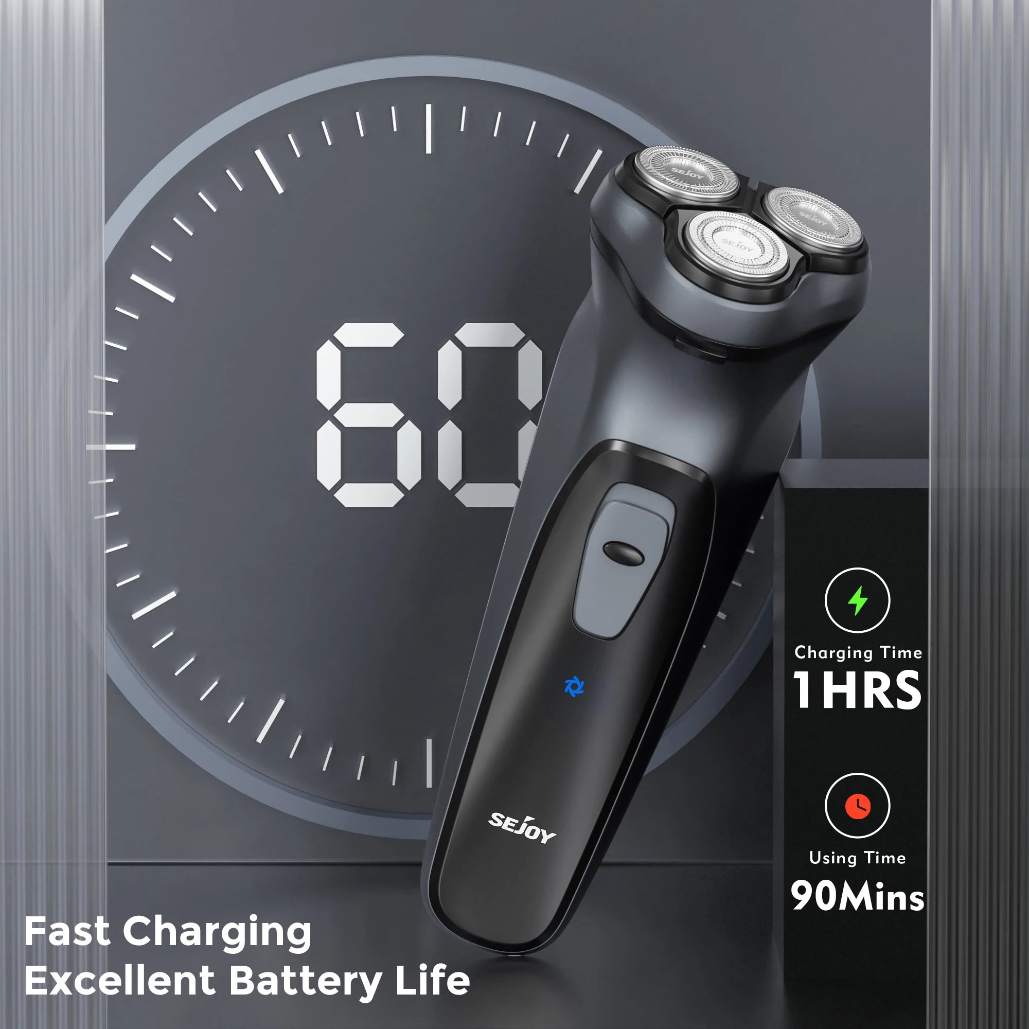 3D Floating Electric Shaver for Men Rechargeable Electric Razor Shaving Machines Electric Hair Trimmers