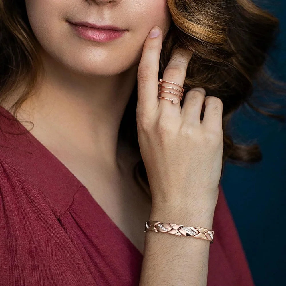 Pure Copper Bracelets, Ultra Magnetic Bracelets with 3500 Gauss Magnets,