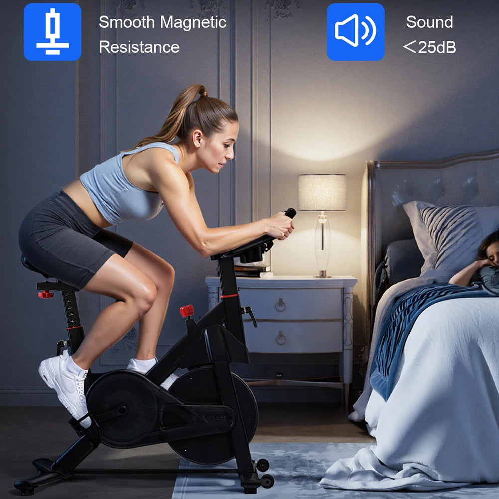 Exercise Bike, 32-Level Magnetic Resistance Stationary Bikes for Home, Low Noise Workout Cycling Bike for Home