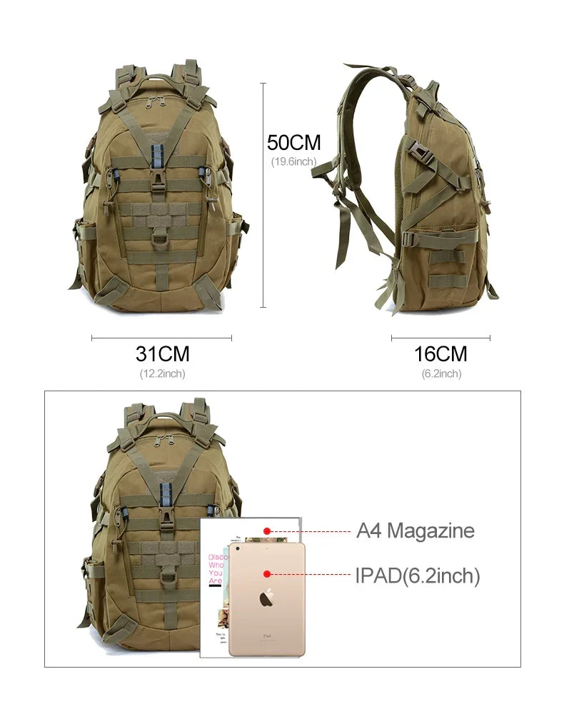 Backpack, Outdoor Bag, Travel bag Camo,  Hiking Backpack