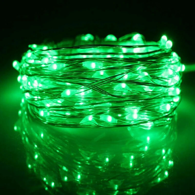 1Pack String, Led Copper Wire String, Light 1/2/3/5/10M, Battery Powered,