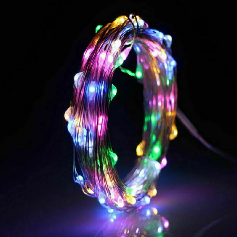 1Pack String, Led Copper Wire String, Light 1/2/3/5/10M, Battery Powered,