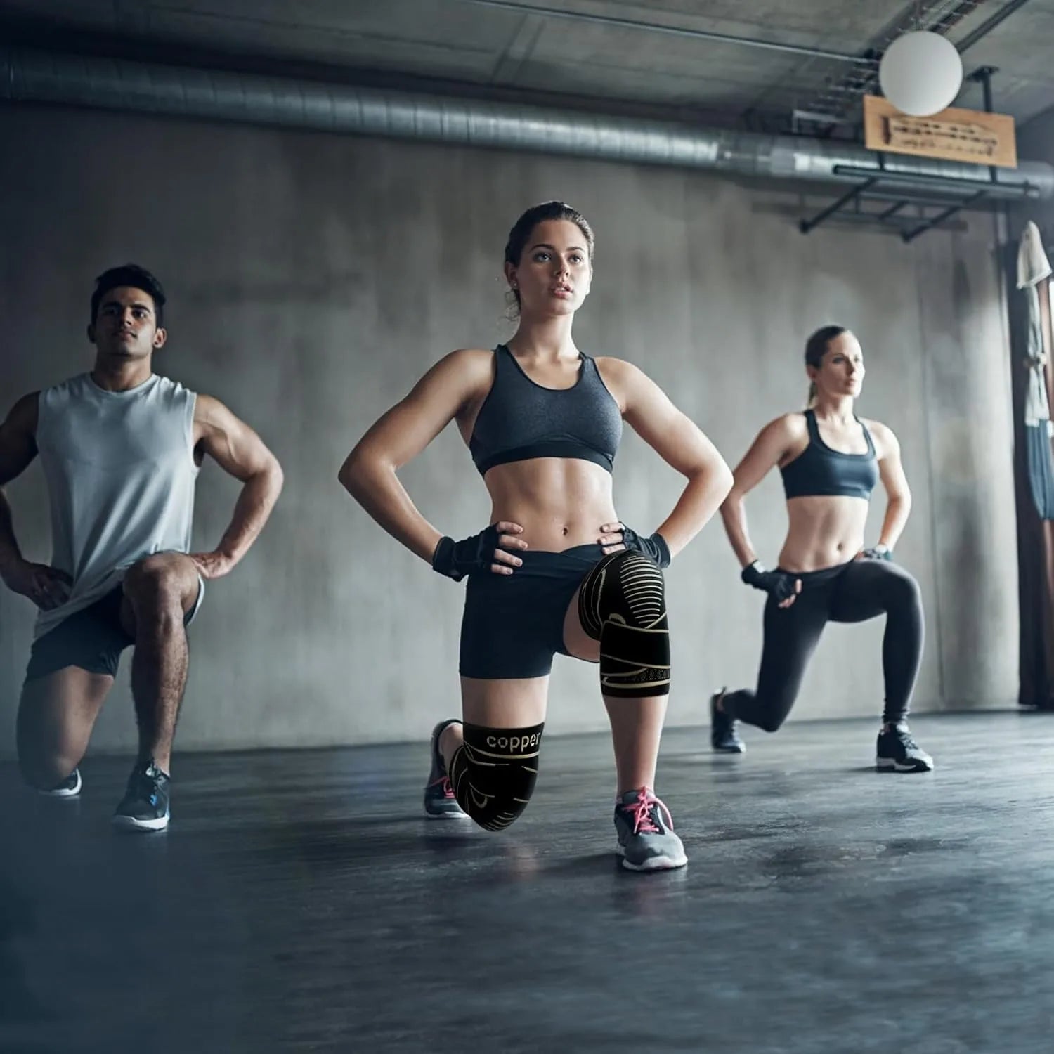 Copper Knee Braces with Strap, for Knee Pain Women and Men, Knee Compression Sleeve for Arthritis, ACL, Meniscus Tear