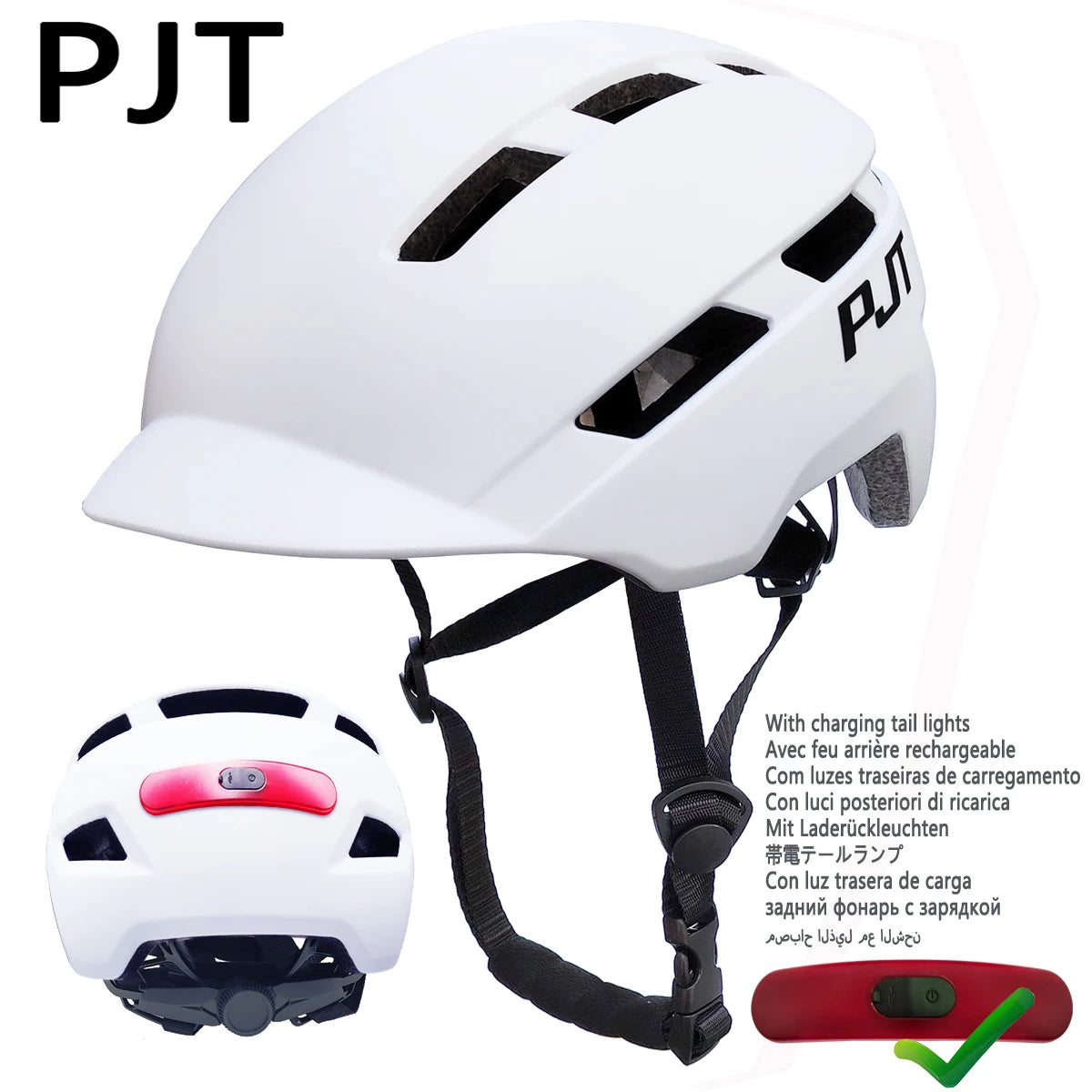 New Cycling Helmet, In-Mold Mountain Road USB Rechargeable Tail light Bicycle Bike Helmet,  Cycling Helmet