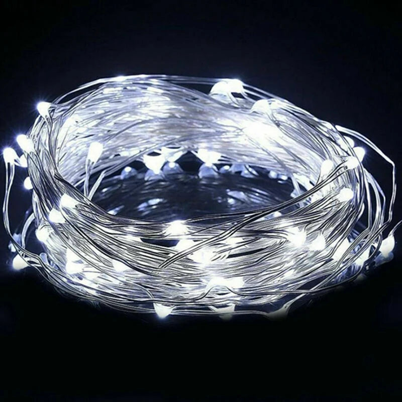 1Pack String, Led Copper Wire String, Light 1/2/3/5/10M, Battery Powered,