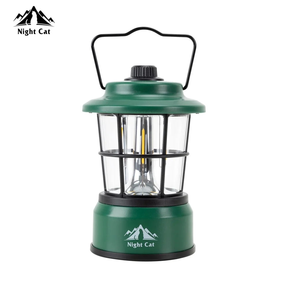 LED Camping Lantern: Portable Outdoor Light for Camping Hiking Fishing Picnic Emergency 4xAA Battery Powered (Not Included)