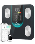 Smart Body Fat Scale with 4-Electrode BIA, 7-in-1 Display, 14 Metrics in App, Trend Tracking, Max 400lb
