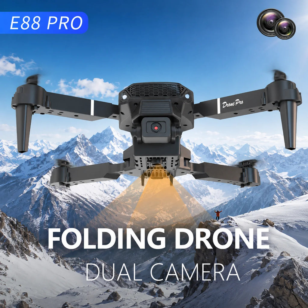 Brushless Motor Foldable Drone Optical Flow Drone 360° Rolling Trajectory Flight Headless Mode Speed Adjustment APP Control Drone