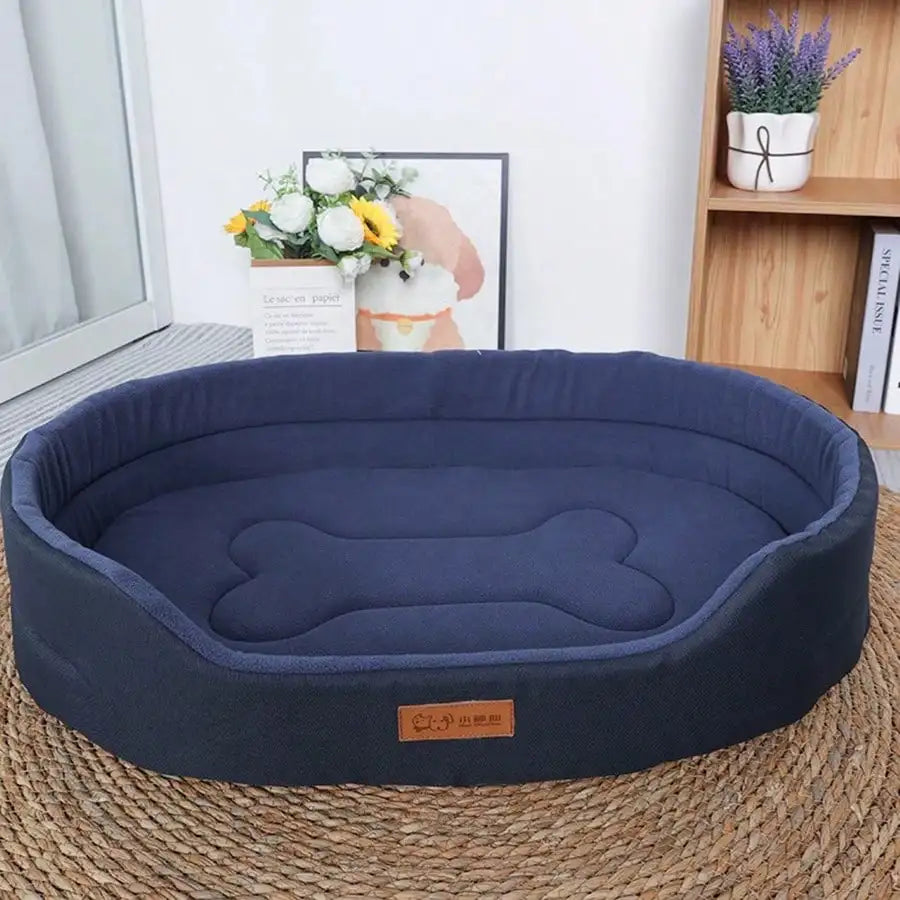 1pc Removable & Washable Pet Bed, Suitable For All Seasons, Semi-Enclosed Design For Small Dogs & Cats, Autumn/Winter