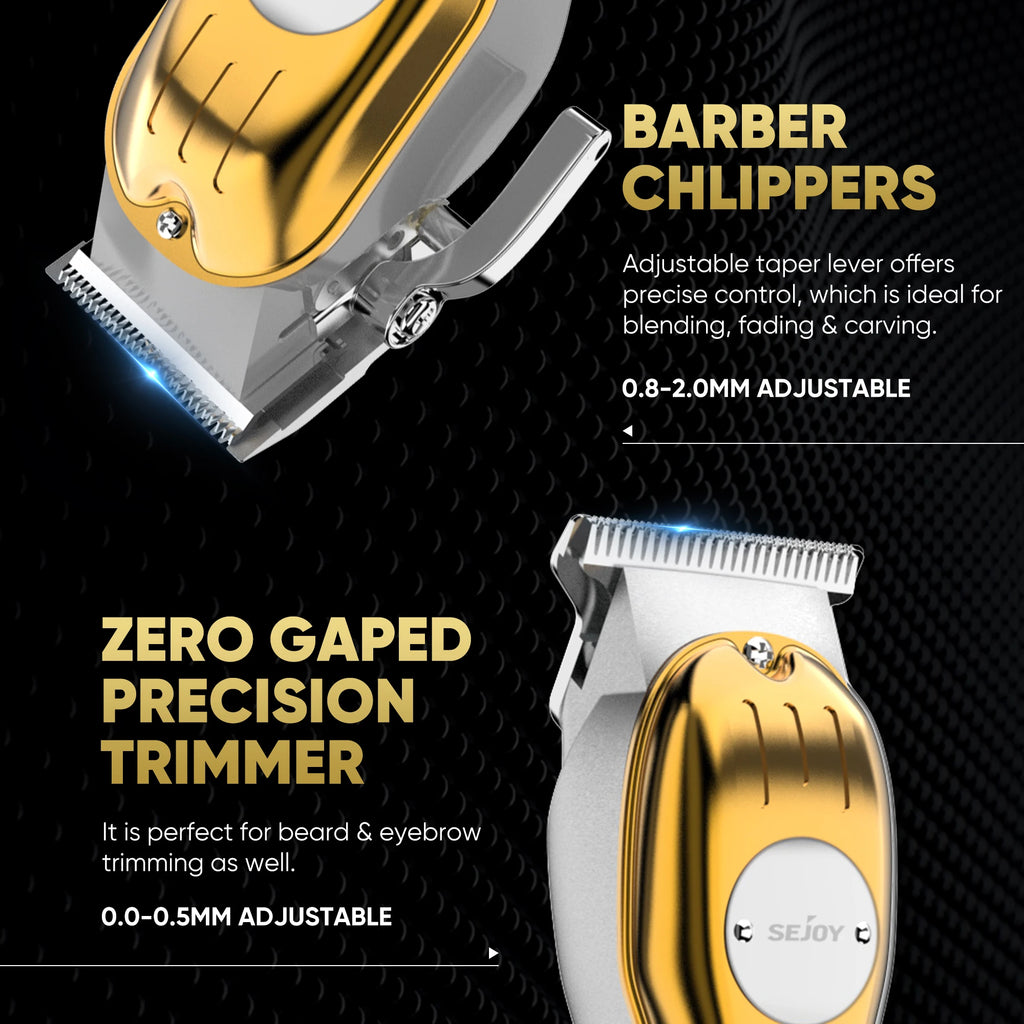 Professional Combo Kits Hair Clipper Electric Hair Trimmer Set For Men Rechargeable Cordless Trimmer