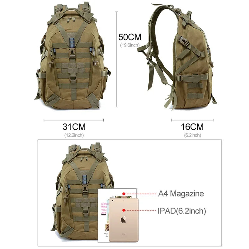 Backpack, Outdoor Bag, Travel bag Camo,  Hiking Backpack