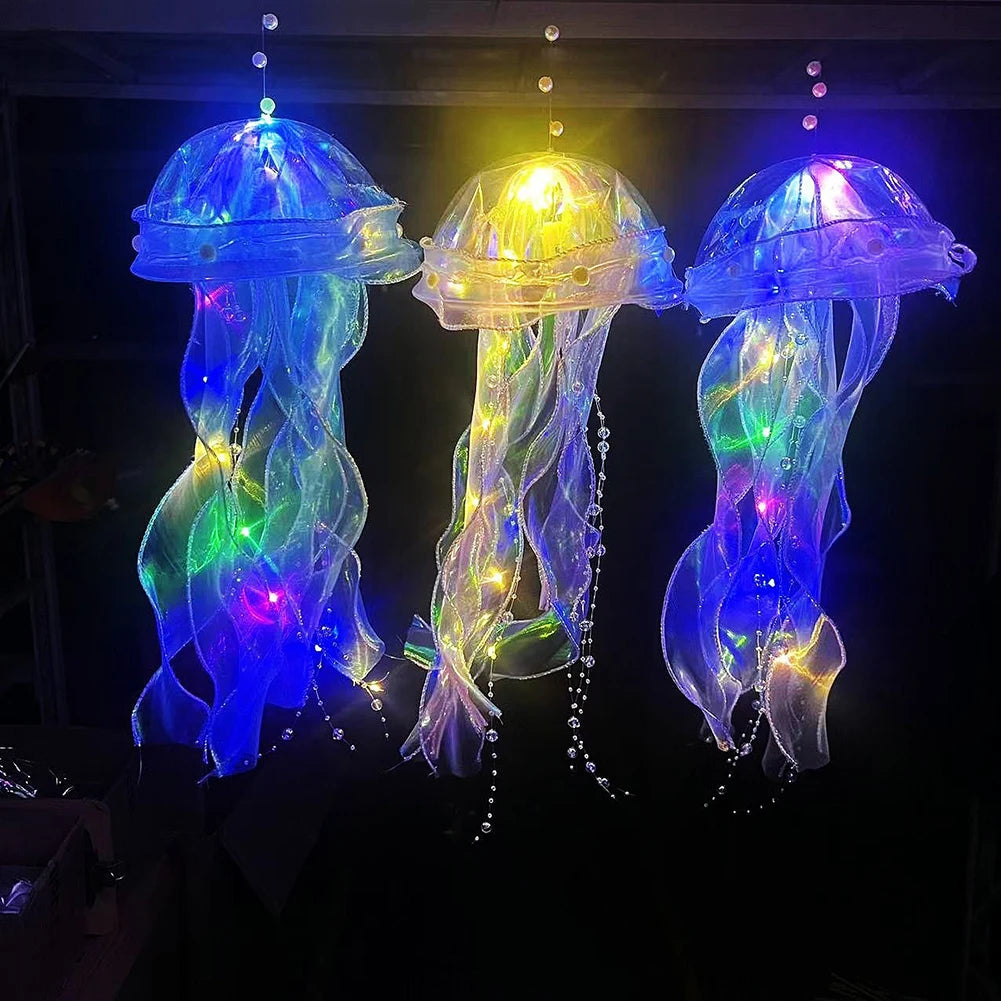 5PCS Jellyfish Bedroom Night Light, Lamp,  Hanging Atmosphere Decoration, Lamp