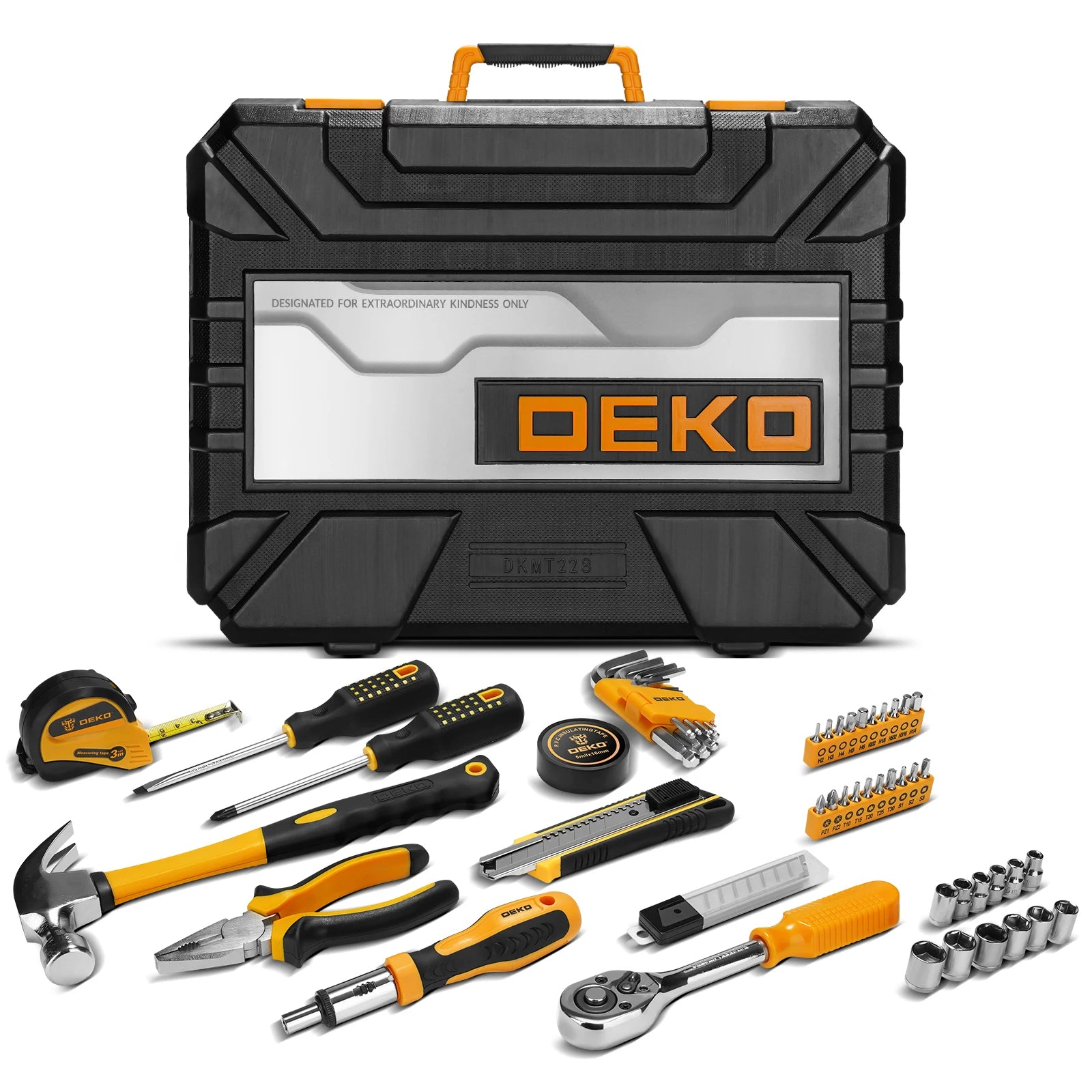 228Pcs Socket, Auto Repair Tool Combination, Package Mixed Tool Set Hand Tool Kit with Toolbox Storage Case