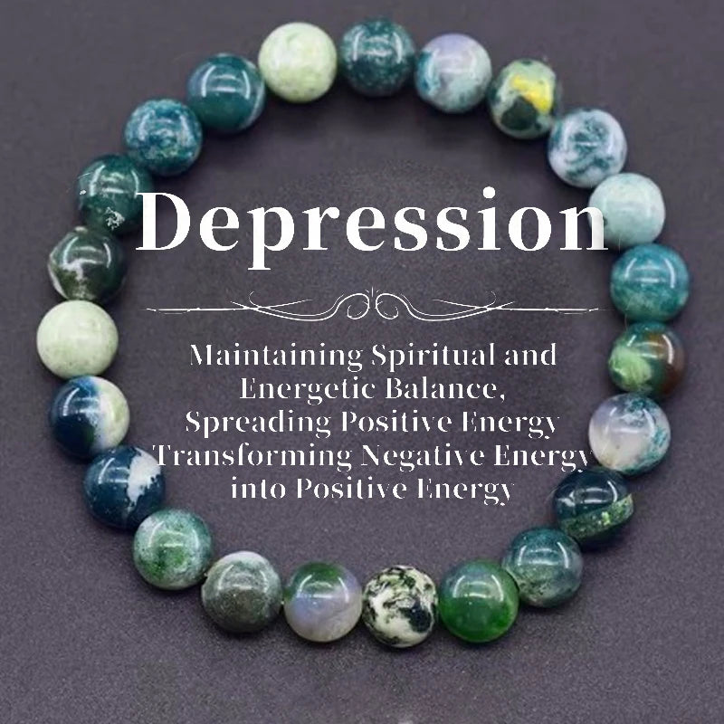 Natural Stone Symbolic Beaded Bracelet Women and  Men,  Anxiety Relief, Money,  Spiritual,  Inner Self-Love