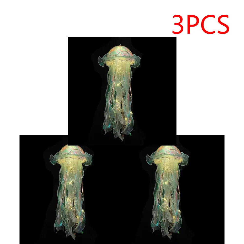5PCS Jellyfish Bedroom Night Light, Lamp,  Hanging Atmosphere Decoration, Lamp