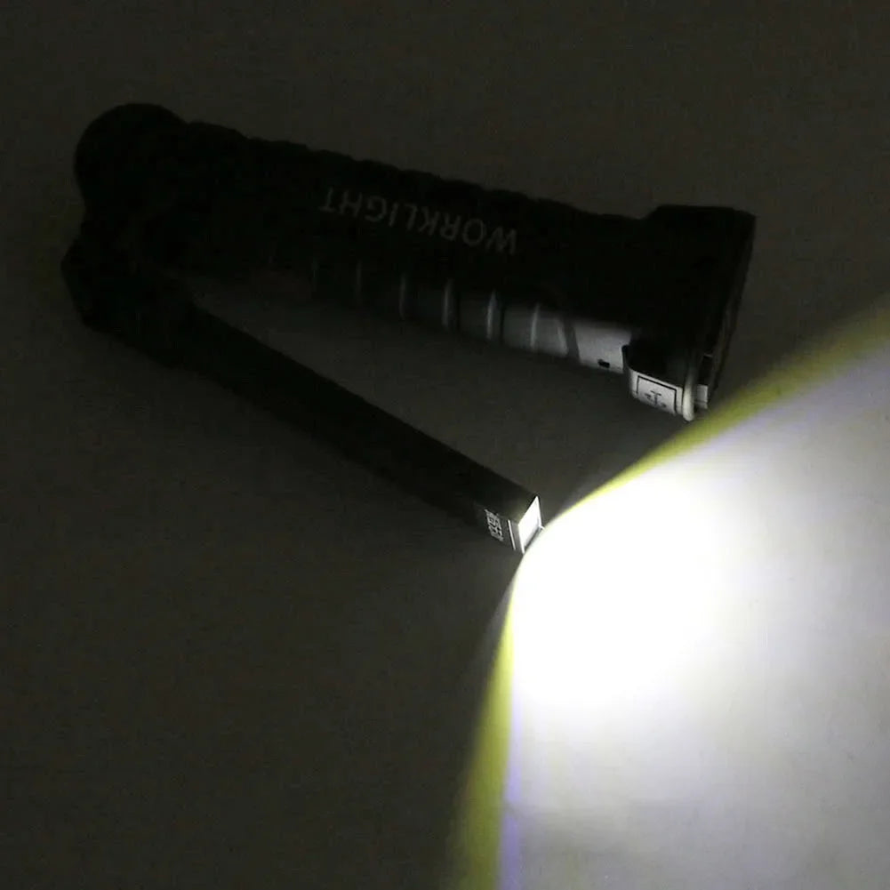 Portable High Power LED Flashlight USB Rechargeable Camping Lamp Car Repairing Work Light Hanging Hook Magnet 5 Modes